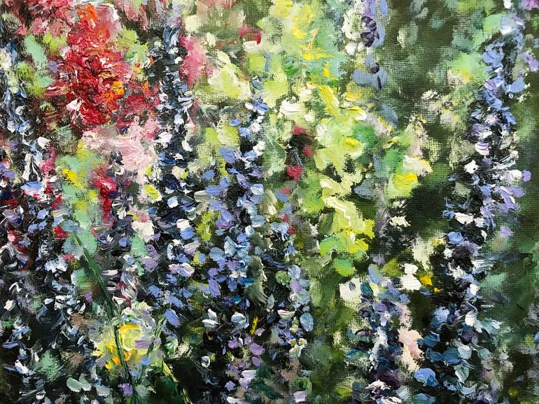 Original Expressionism Floral Painting by Nika Mayer