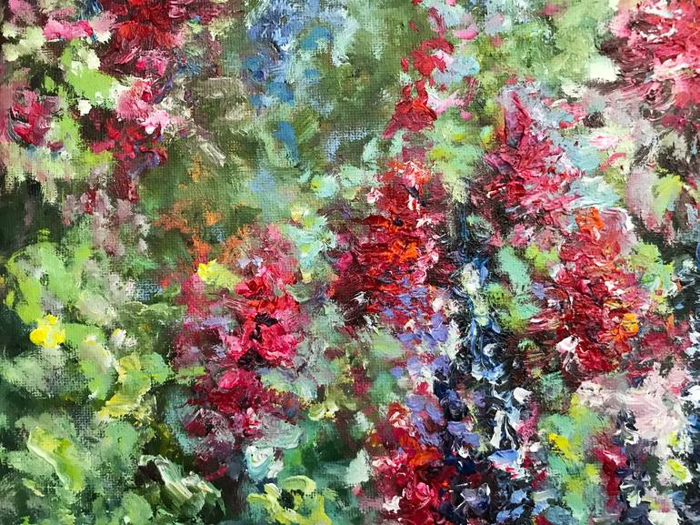 Original Expressionism Floral Painting by Nika Mayer