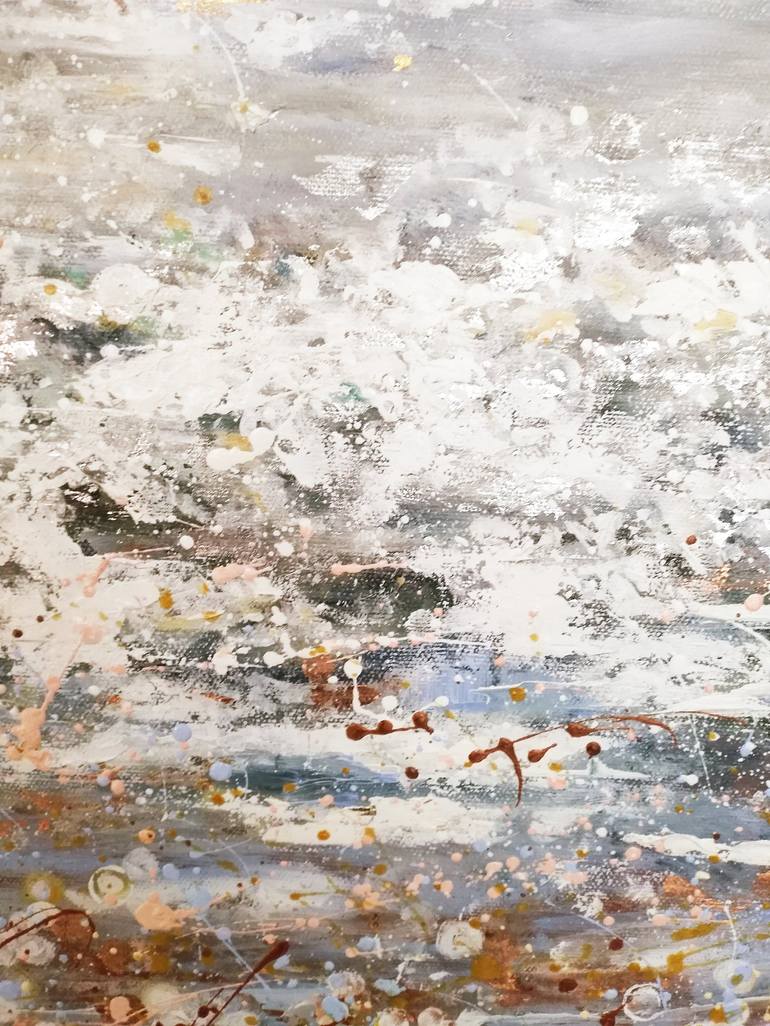 Original Abstract Seascape Painting by Nika Mayer