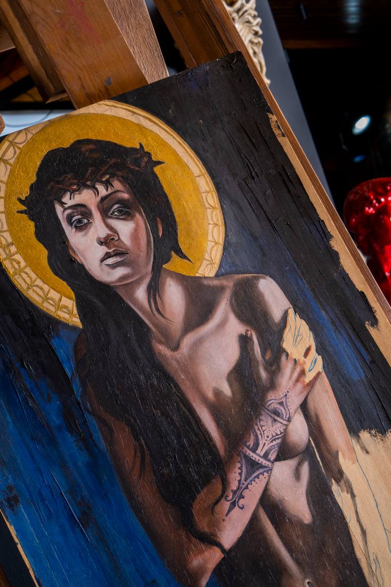 Original Figurative Women Painting by Ozan Varel