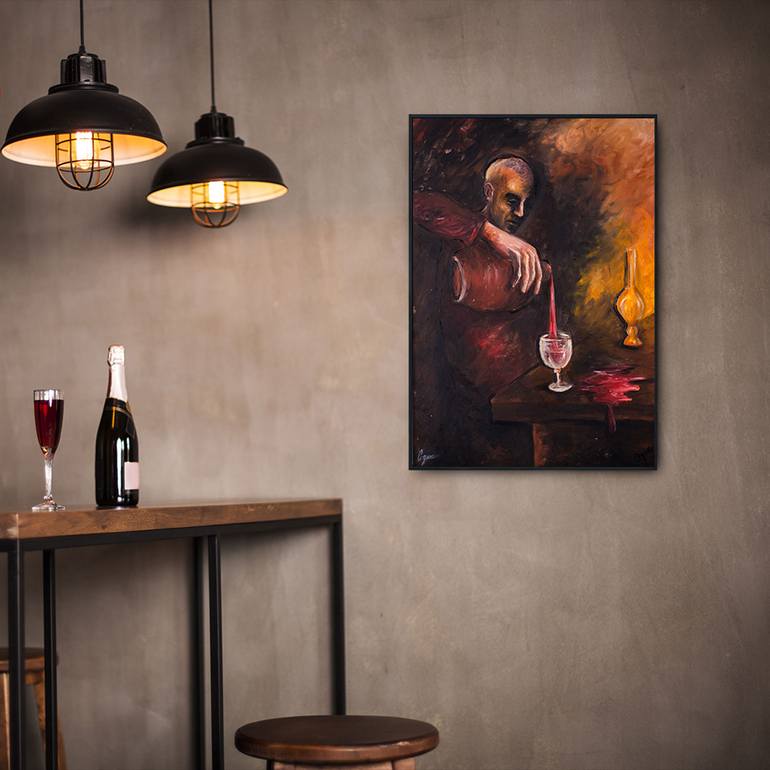 Original Portraiture People Painting by Ozan Varel