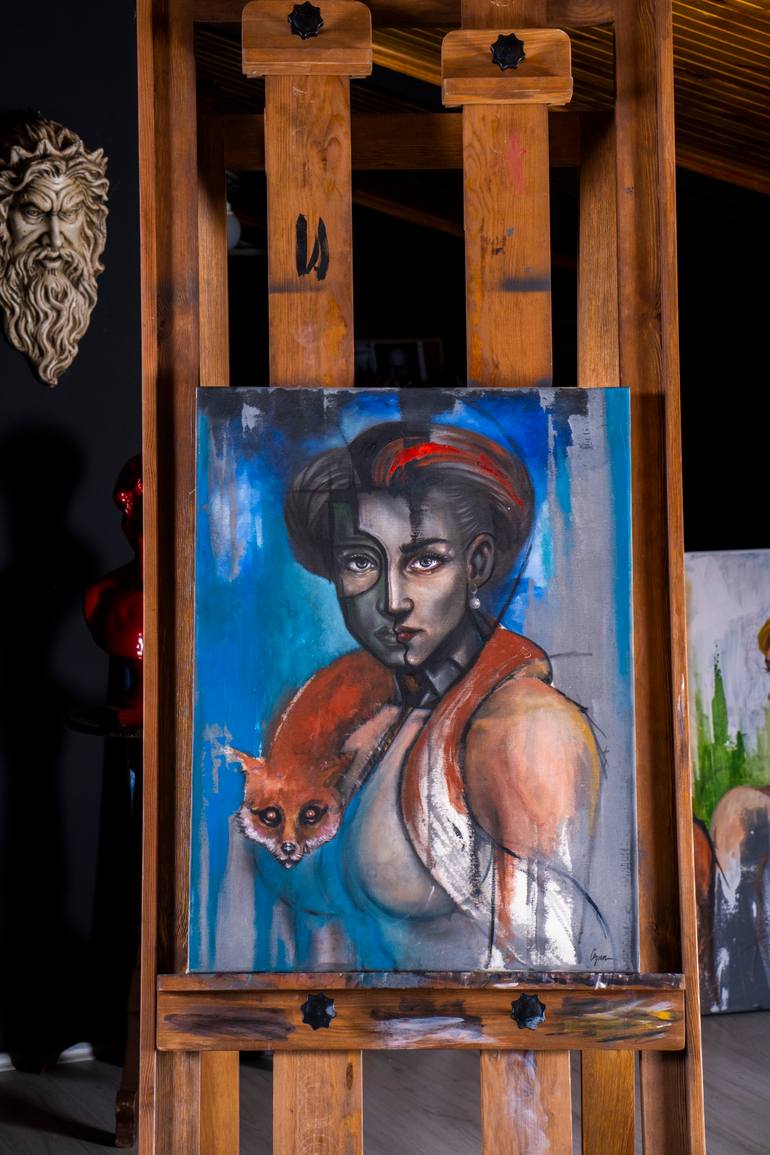 Original Portraiture Women Painting by Ozan Varel