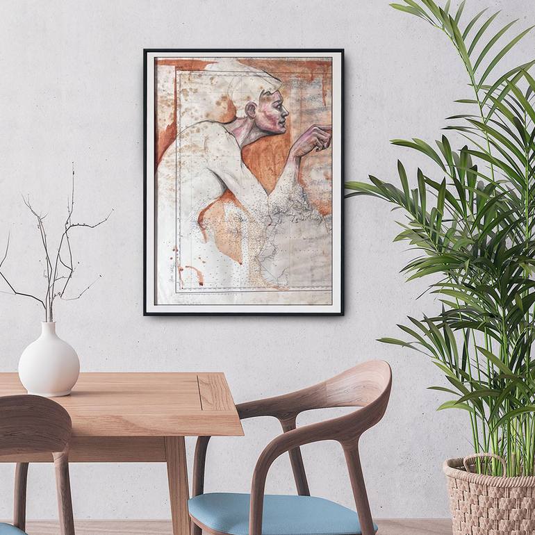 Original Portraiture Men Painting by Ozan Varel