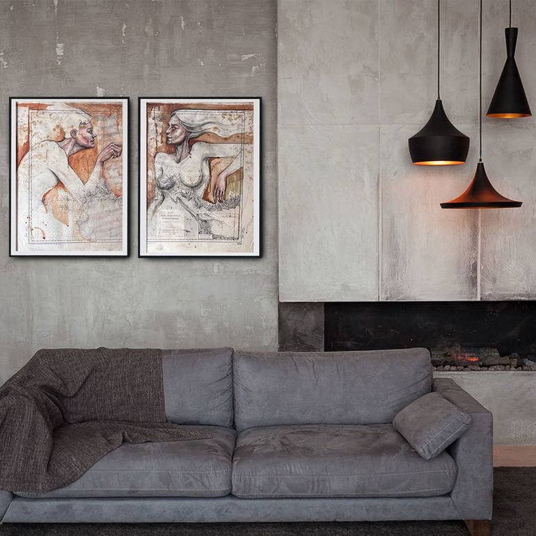 Original Portraiture Men Painting by Ozan Varel