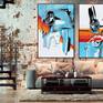 Here you see the canvas together with her sister piece "Cleopatra"