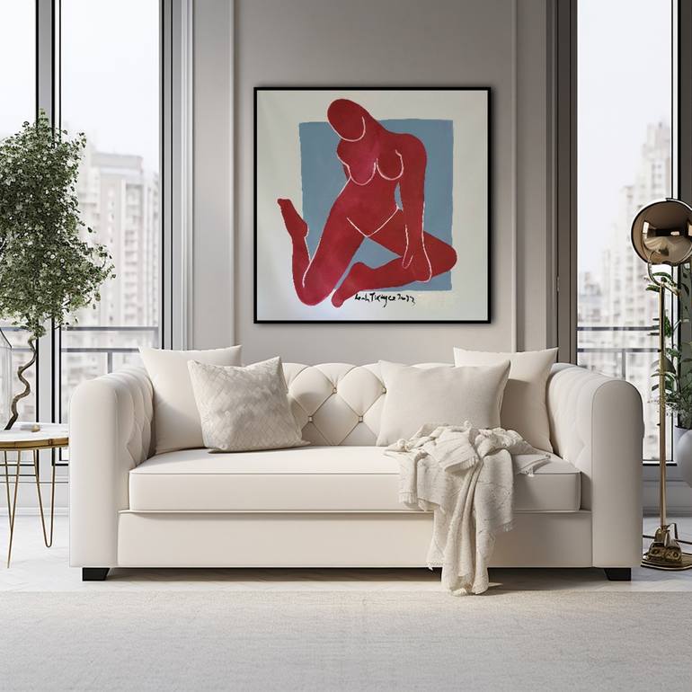 Original Nude Painting by Leah Justyce
