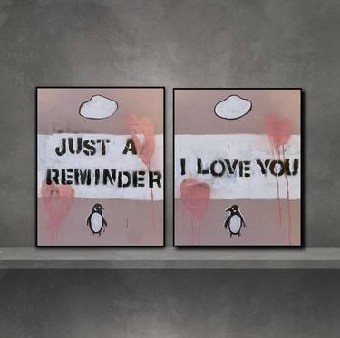 Penguin Book Covers (PINK) - JUST A REMINDER I LOVE YOU thumb