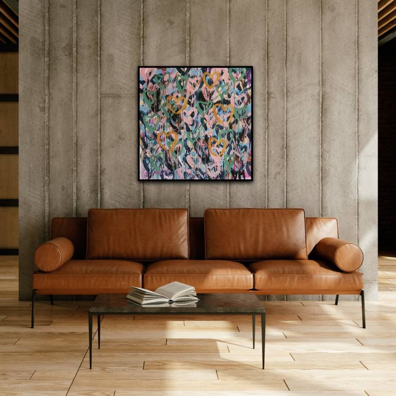 Original Pop Art Abstract Painting by Leah Justyce