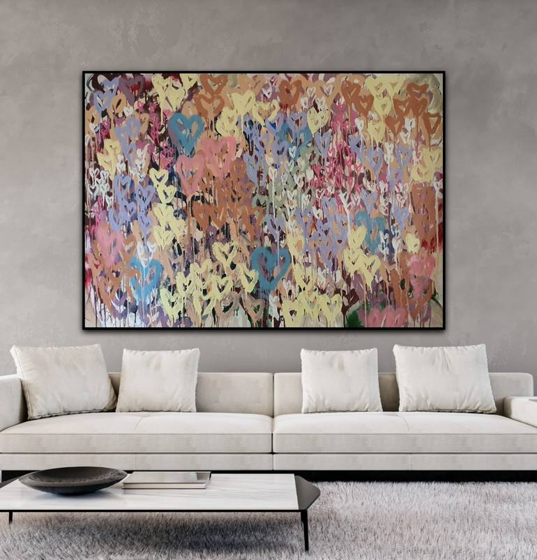 Original Pop Art Abstract Painting by Leah Justyce