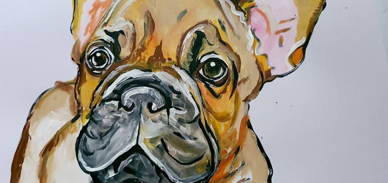 Original Portraiture Animal Painting by Leah Justyce