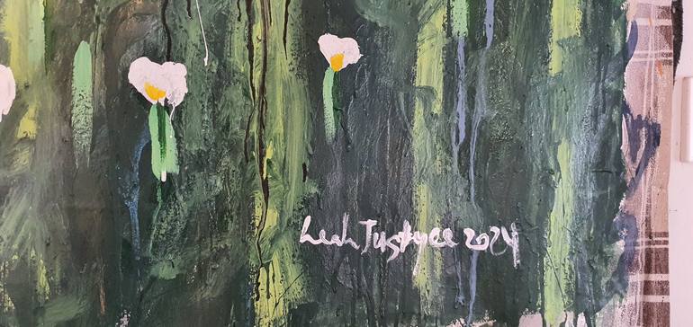 Original Expressionism Floral Painting by Leah Justyce