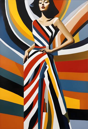Original Abstract Women Digital by Leah Justyce