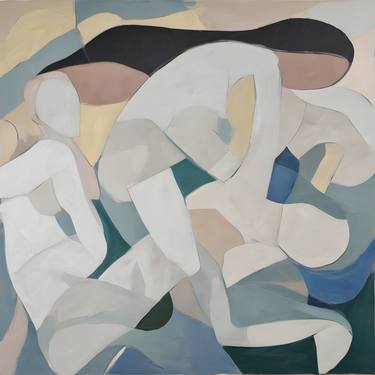 Original Abstract Nude Digital by Leah Justyce