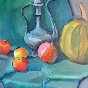 Still life with pomegranate