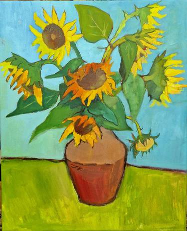 Sunflowers Van Gogh style thumb