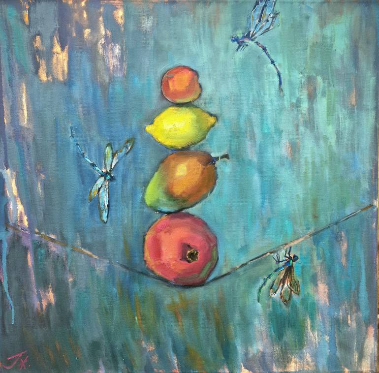 Life Balance Painting by Julia Zeleznaka | Saatchi Art