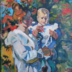 Under the rowan tree (A copy of J. Rozentals)