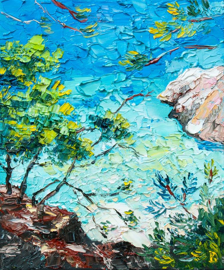 By The Sea Painting by Ksenia De | Saatchi Art