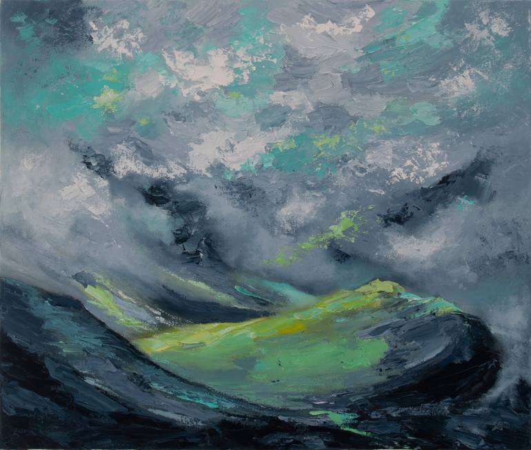 Cloud Mountains Painting by Ksenia De | Saatchi Art