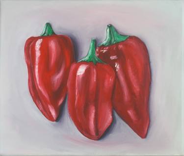 Oil painting red paprika thumb