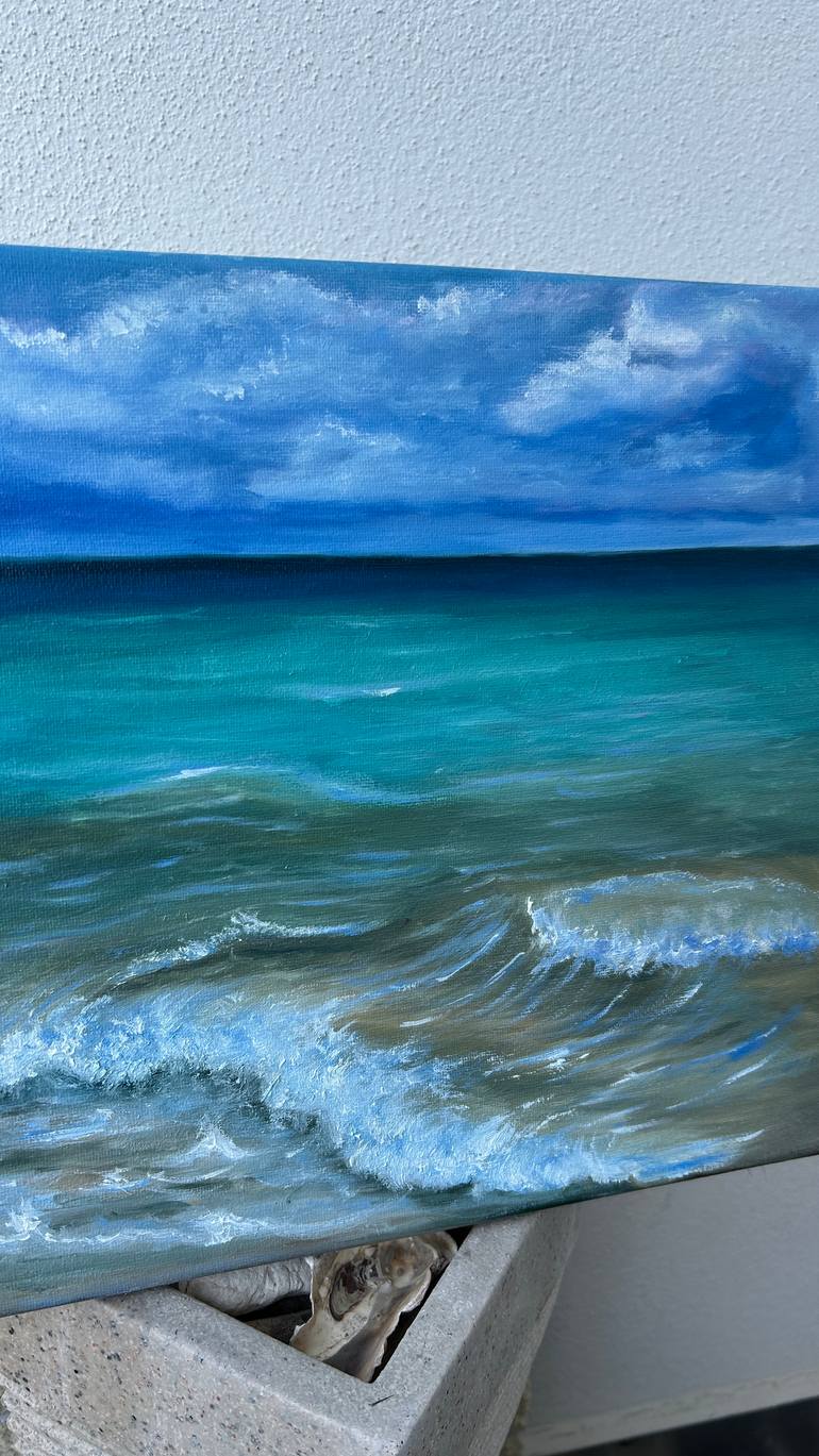 Original Realism Beach Painting by Iryna Cherepenko