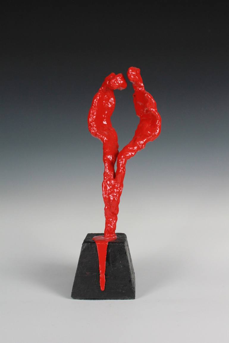 Original Abstract Expressionism Love Sculpture by Zeynep Gedikoglu