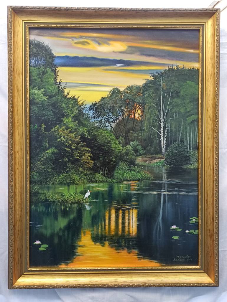 Original Realism Landscape Painting by Veaceslav Salaru