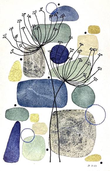 Print of Abstract Botanic Paintings by Jocelyn Benford