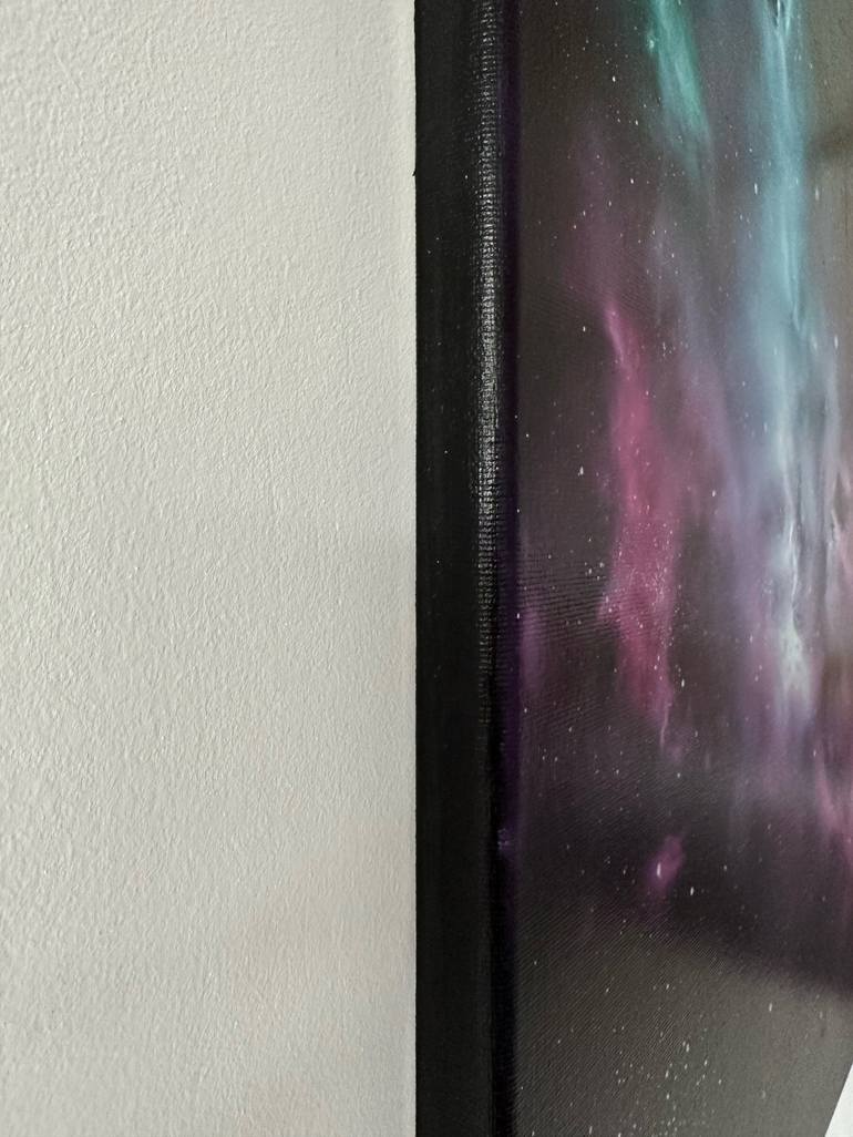 Original Outer Space Painting by Valeryia Zhukava