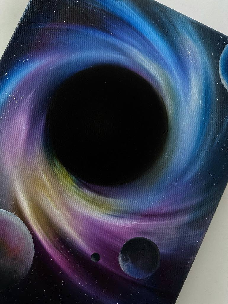 Original Conceptual Outer Space Painting by Valeryia Zhukava