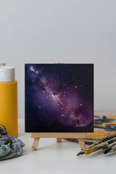 Original Modern Outer Space Paintings by Valeryia Zhukava