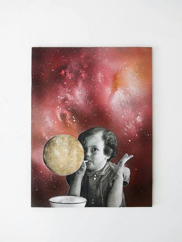 Print of Surrealism Outer Space Collage by Valeryia Zhukava