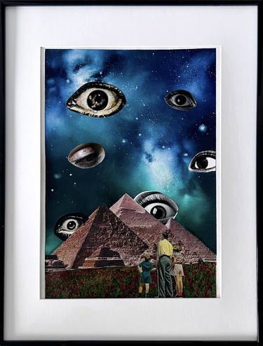 Original Modernism Outer Space Collage by Valeryia Zhukava