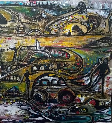 Original Abstract Expressionism Abstract Paintings by Liliana Bociantusinska