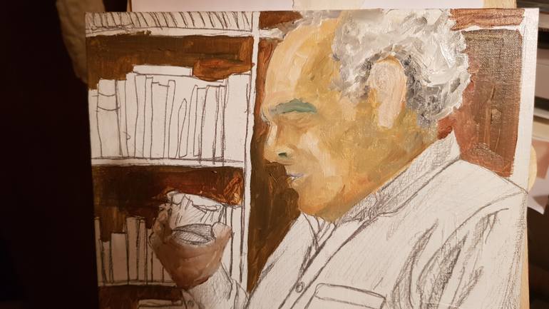 Original Impressionism People Painting by Bruno Hernandez