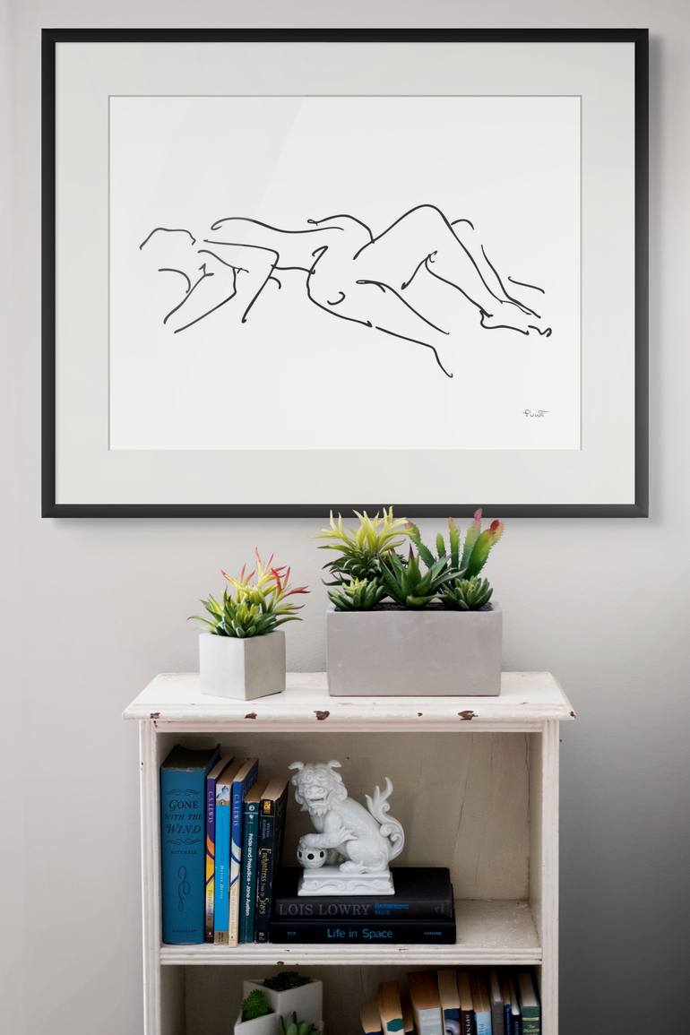 Original Abstract Nude Digital by Gordon Punt