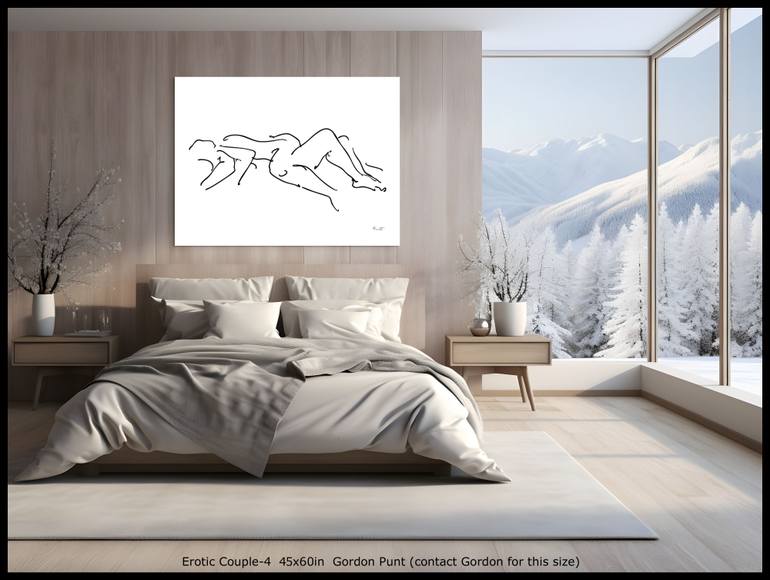 Original Abstract Nude Digital by Gordon Punt