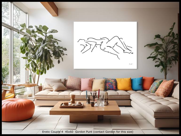 Original Abstract Nude Digital by Gordon Punt