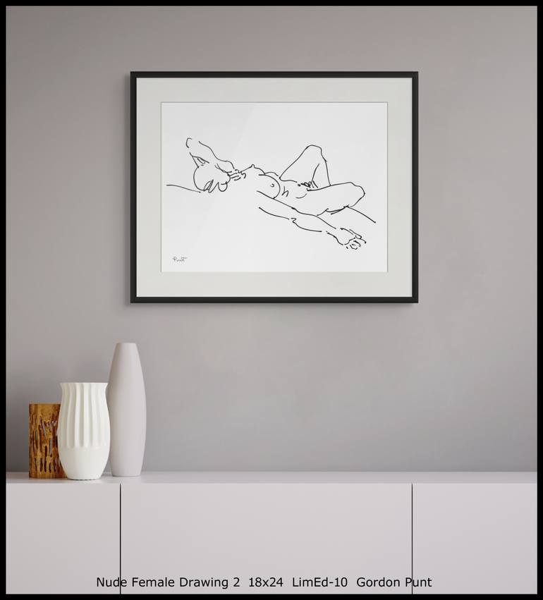 Original Abstract Nude Digital by Gordon Punt