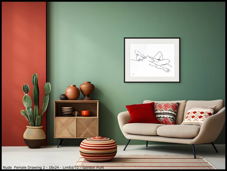 Original Abstract Nude Digital by Gordon Punt