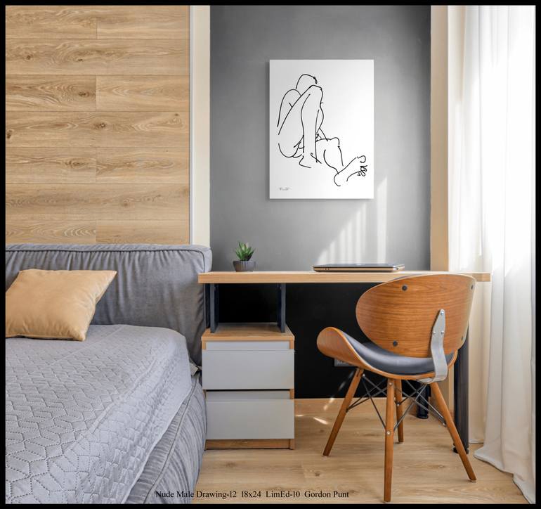 Original Abstract Nude Digital by Gordon Punt