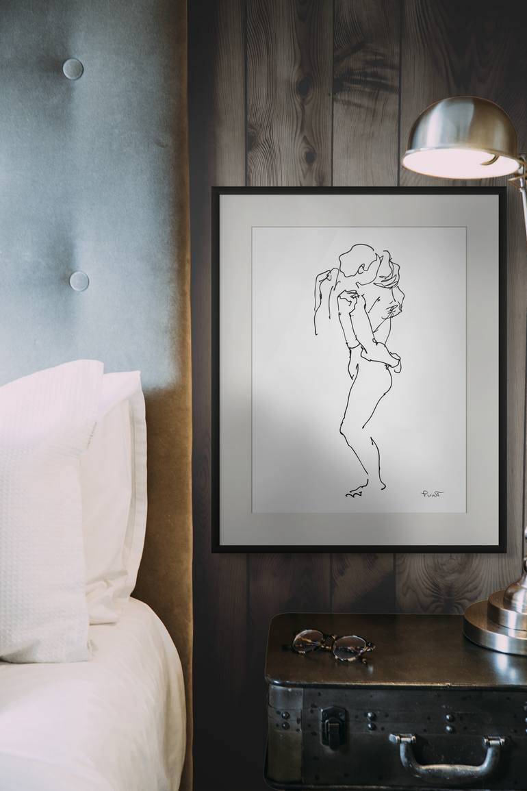 Original Abstract Nude Digital by Gordon Punt