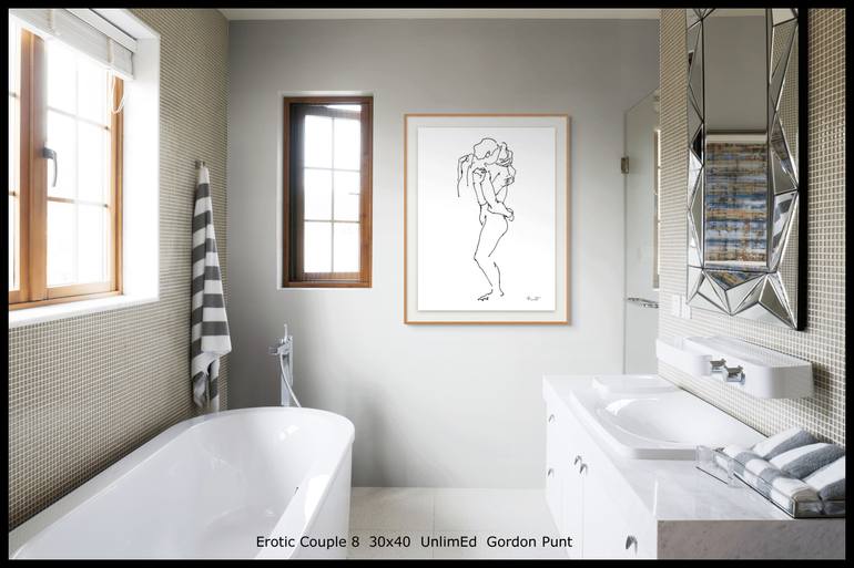 Original Abstract Nude Digital by Gordon Punt