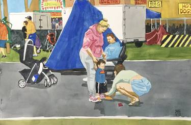 Original Family Paintings by Mike King