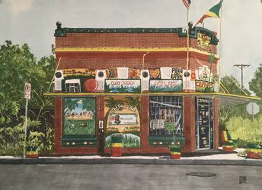 Original Architecture Paintings by Mike King