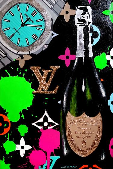 Original Pop Art Time Paintings by Lizerry Art