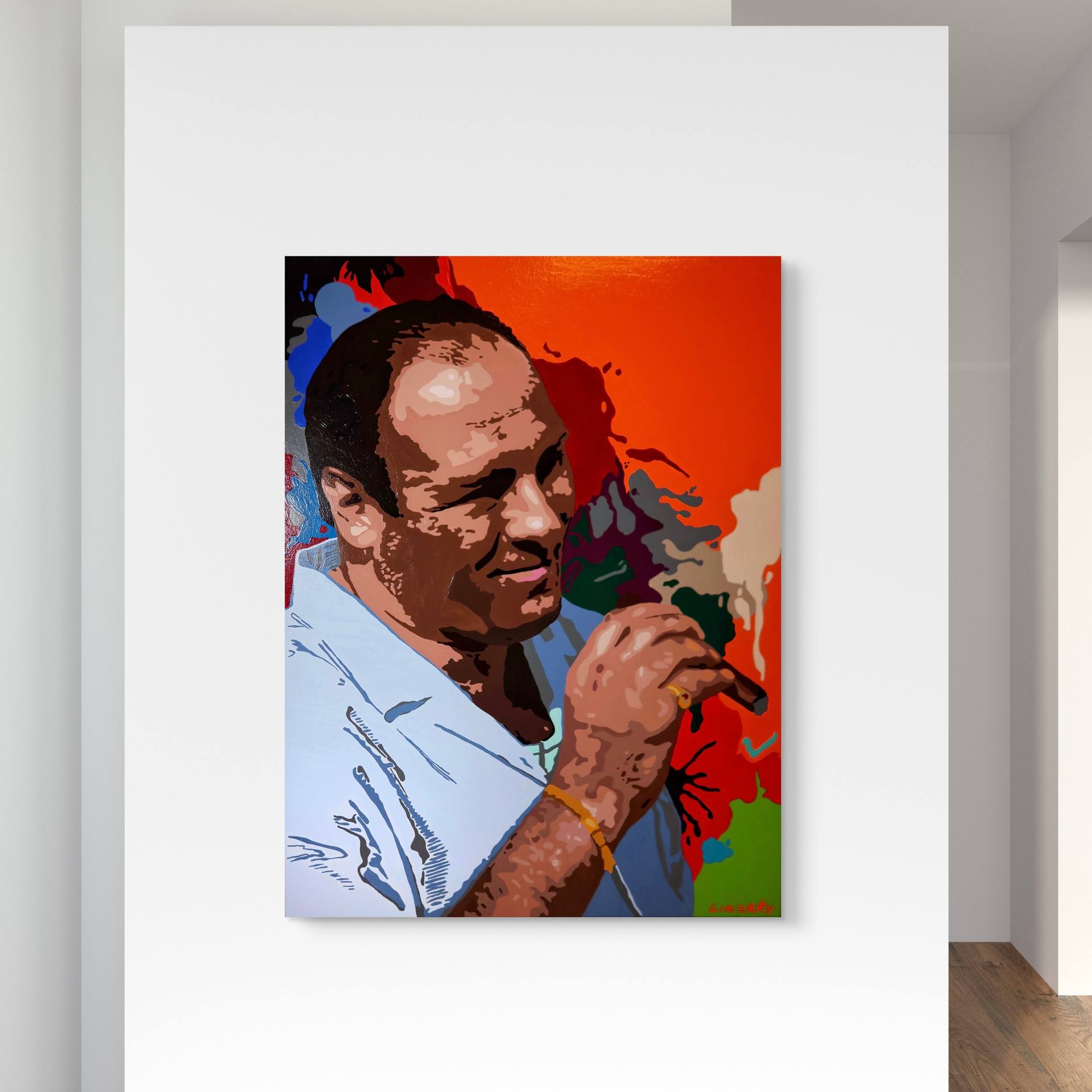 TONY SOPRANO Painting by Lizerry Art | Saatchi Art