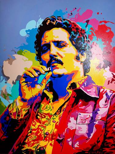 Original Pop Art Pop Culture/Celebrity Painting by Lizerry Art
