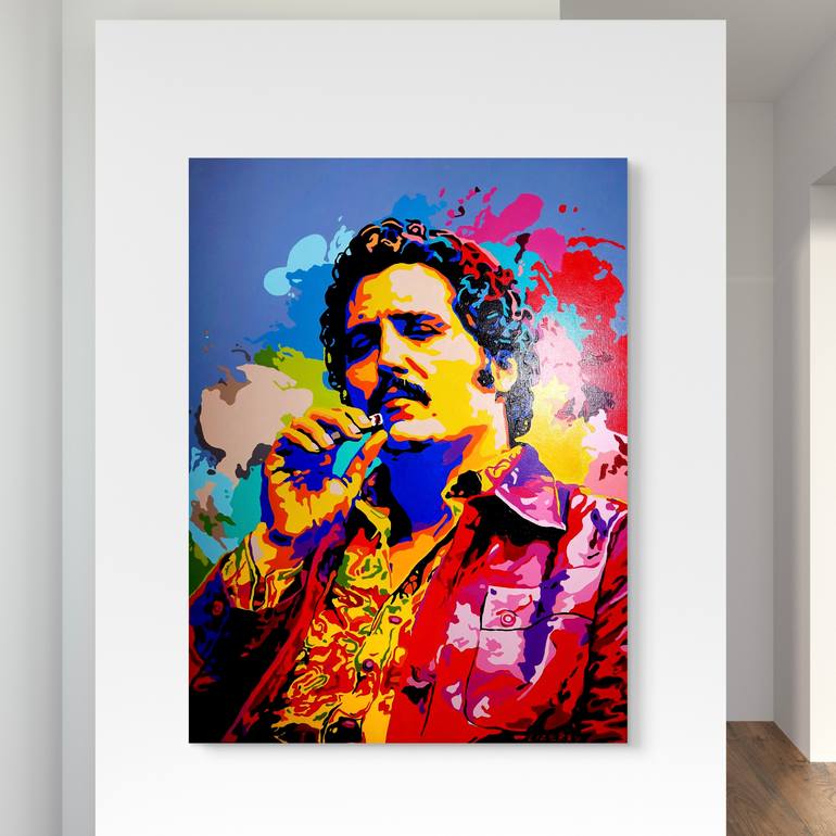 Original Pop Art Pop Culture/Celebrity Painting by Lizerry Art
