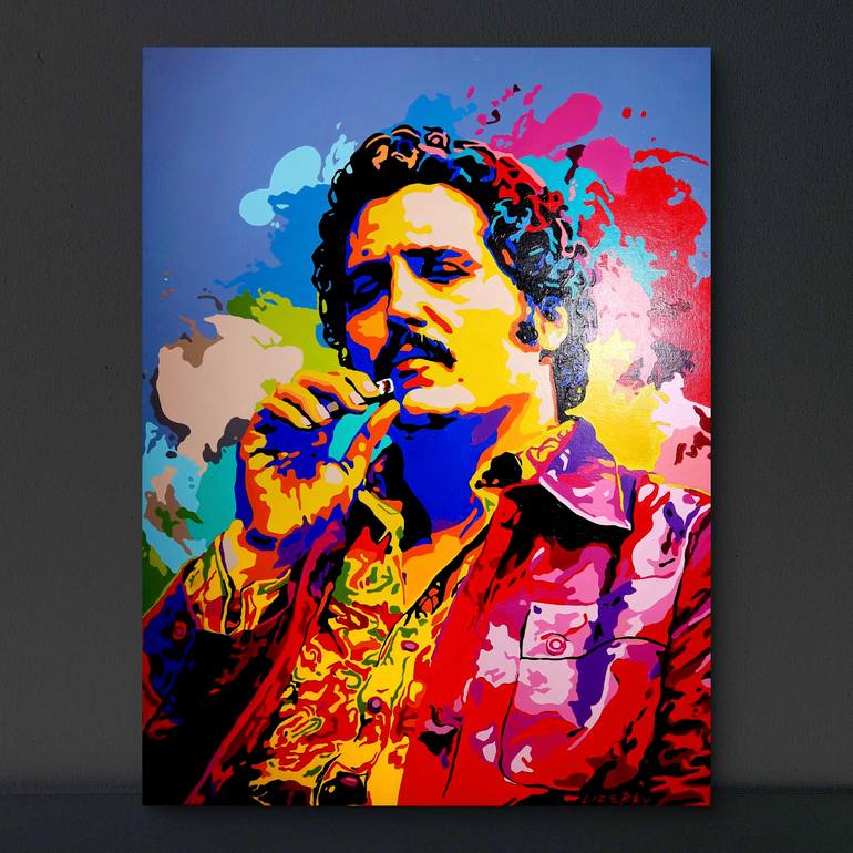 Original Pop Art Pop Culture/Celebrity Painting by Lizerry Art